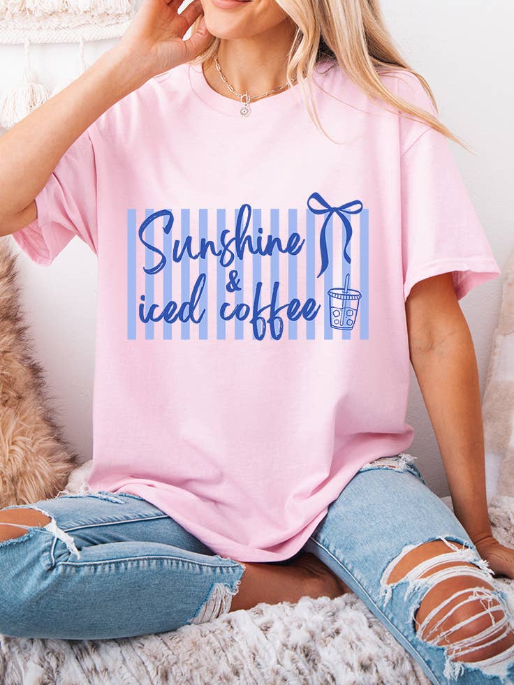 Sunshine & Iced Coffee Graphic Tee