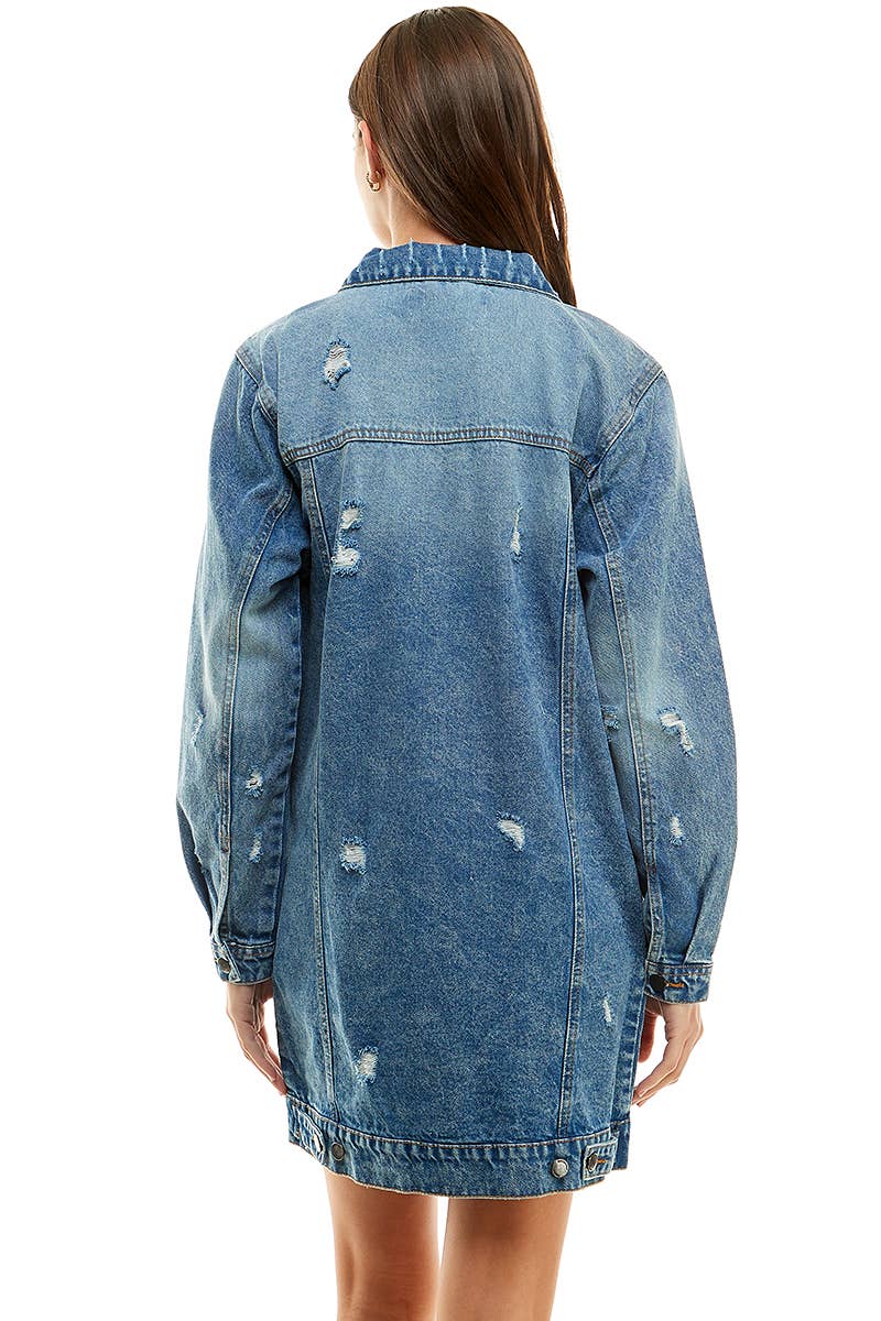 Denim Jacket Distressed