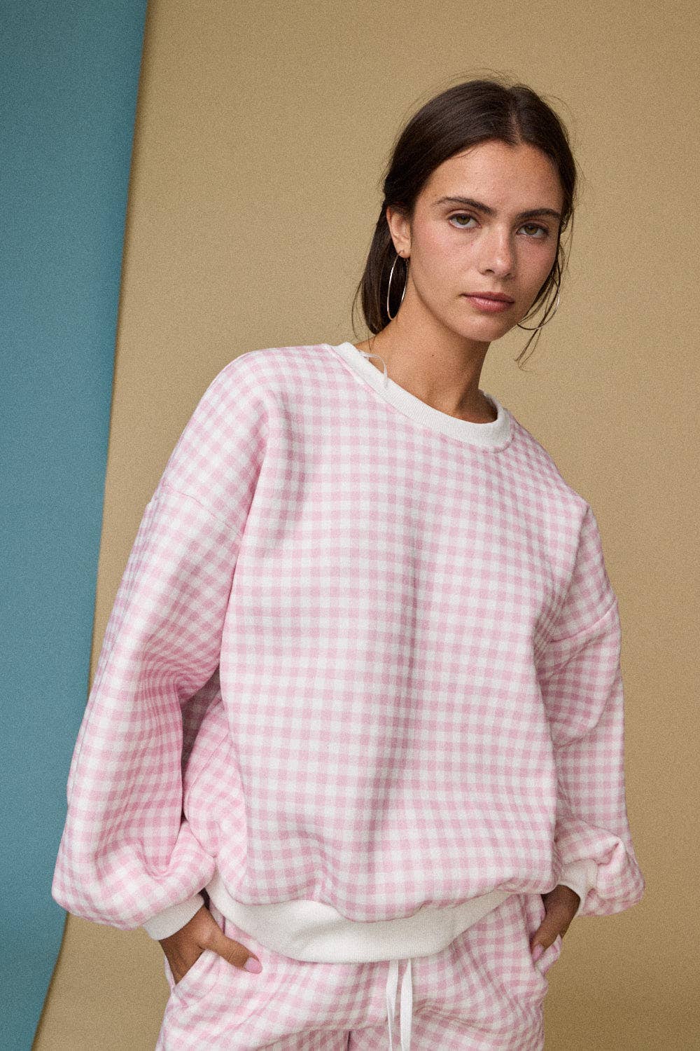 Pink Gingham Short Set
