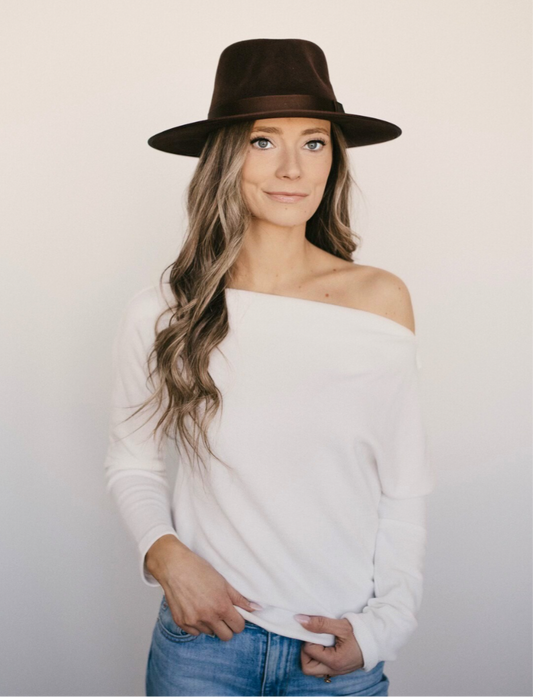 Women's Mid Brim Fedora - Tara