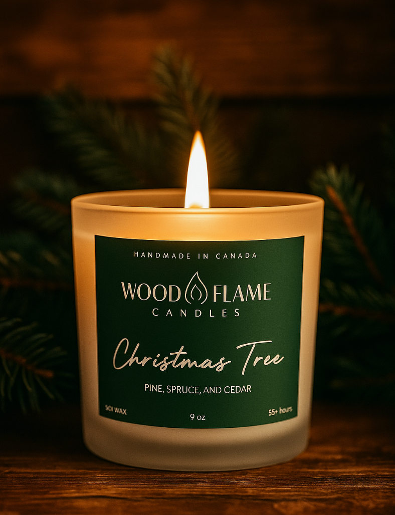 Christmas Tree Woodflame Candle