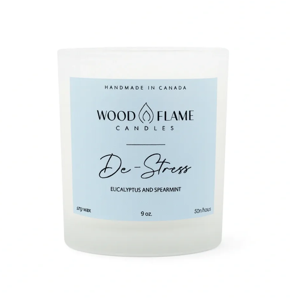 De-Stress Woodflame Candle