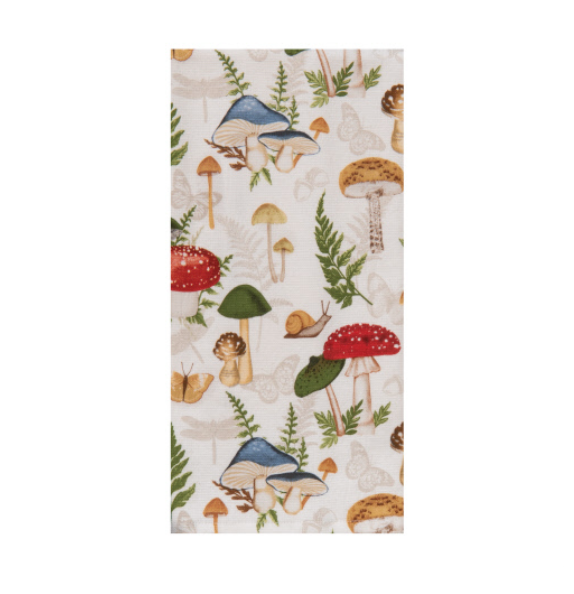 Botanical Mushroom Tea Towel