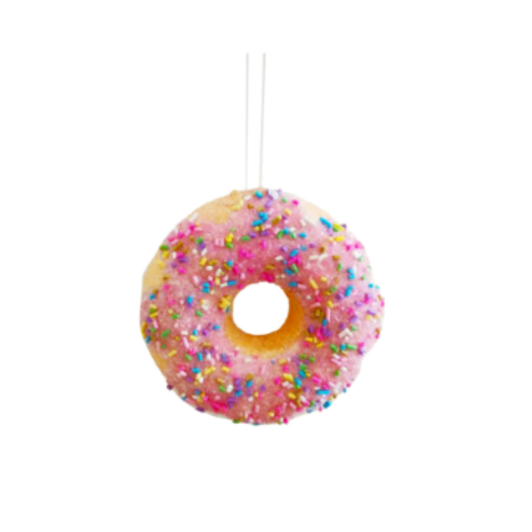 Pink Sprinkle Donut Ornament