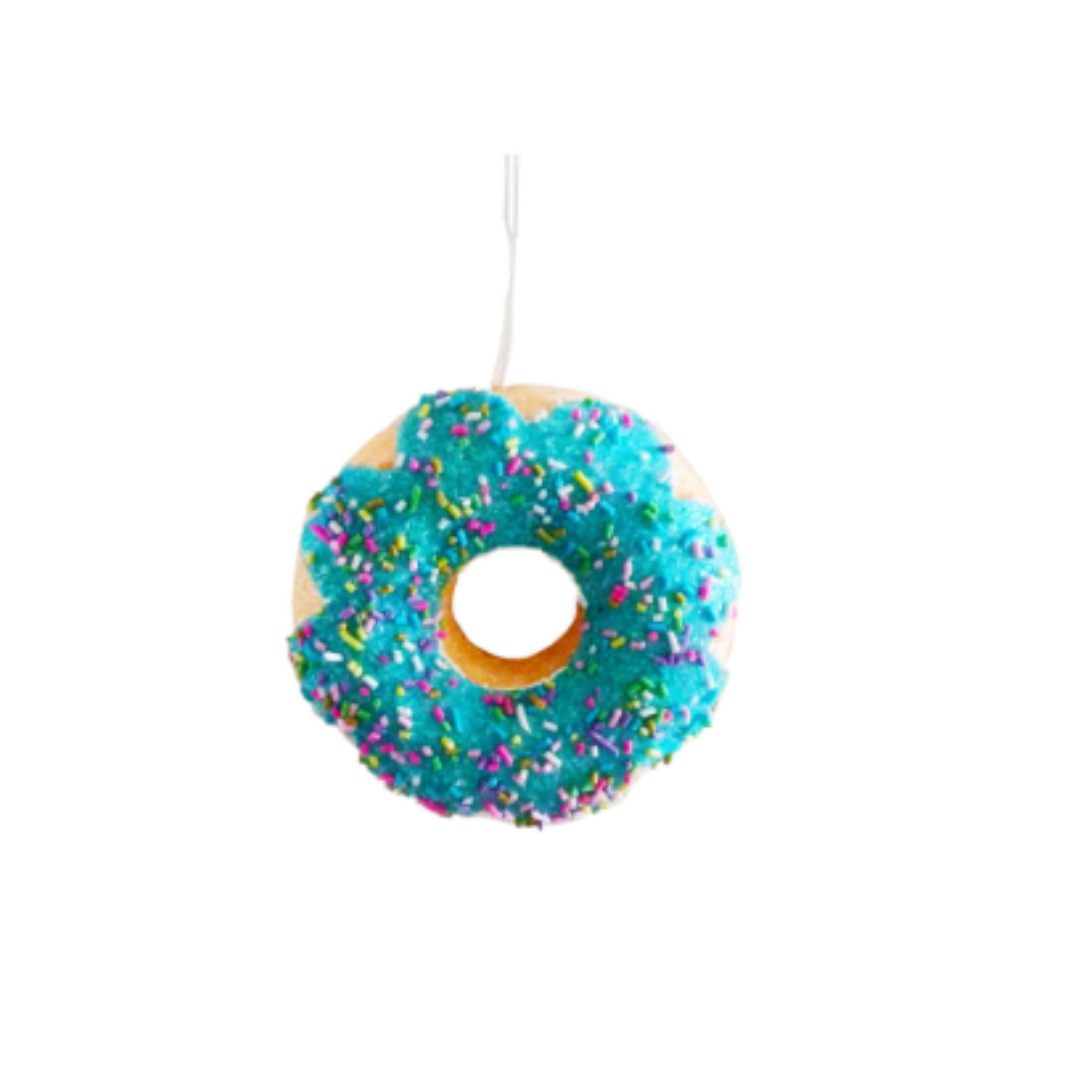 Blue Sprinkle Donut Ornament