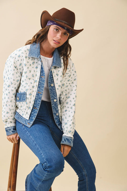 Floral Quilted Jacket