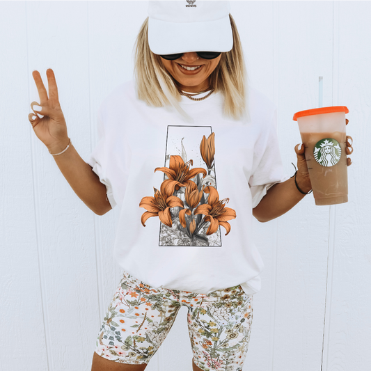 Prairie Lily Province Tshirt | Saskatchewan Apparel