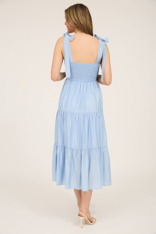 EMORY MAXI DRESS IN BABY BLUE