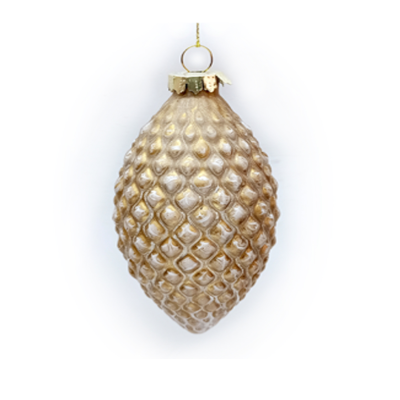 Gold Glass Ornament