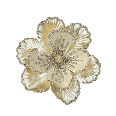 Champagne Glitter Magnolia Head