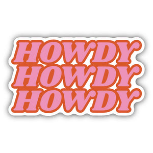 Pink Howdy Sticker