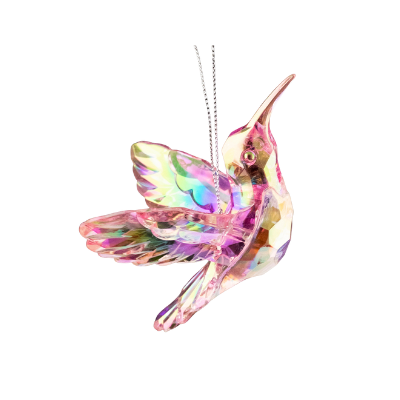 Pink Hummingbird Ornament