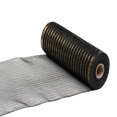 Black and Gold Decor Mesh