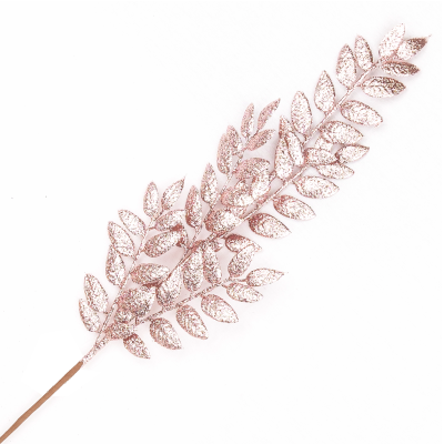 Rose Gold Leaves Spray
