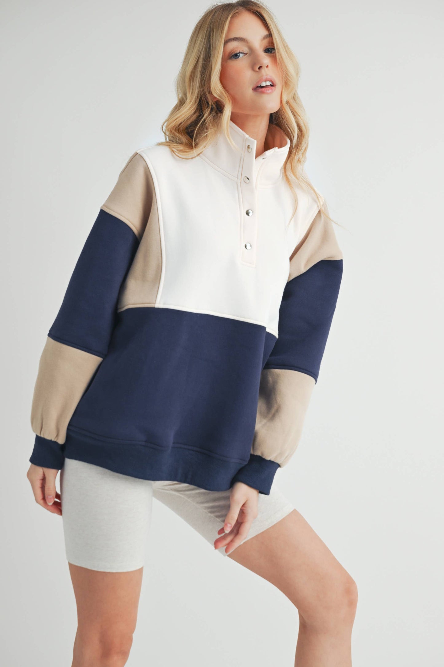 Essential Colorblock Pullover