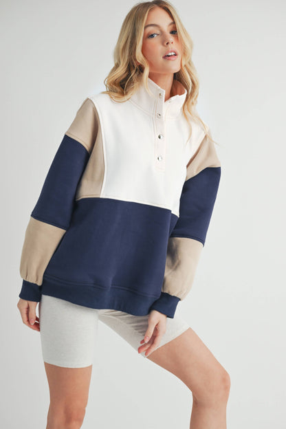 Essential Colorblock Pullover