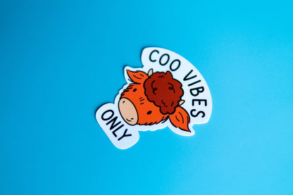 Coo Vibes Only | Matte Vinyl Sticker
