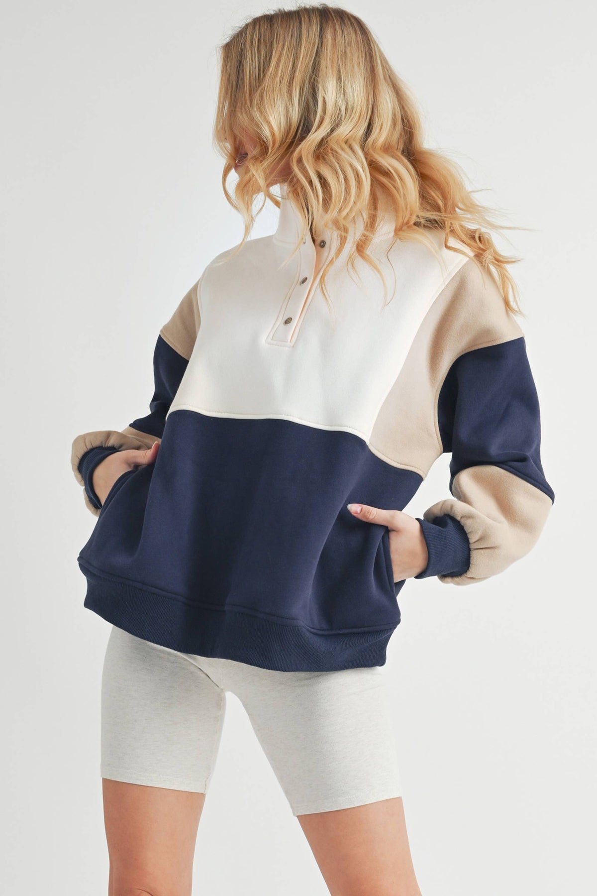Essential Colorblock Pullover