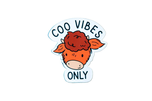 Coo Vibes Only | Matte Vinyl Sticker