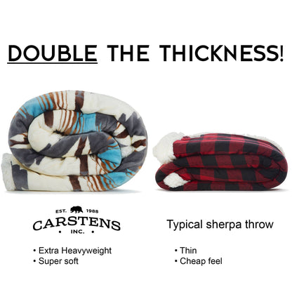 Wrangler® Lone Mountain Plush Sherpa Throw