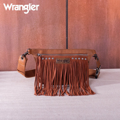 Wrangler Fringe Fanny Pack Belt Bag Sling Bag