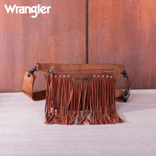 Wrangler Fringe Fanny Pack Belt Bag Sling Bag