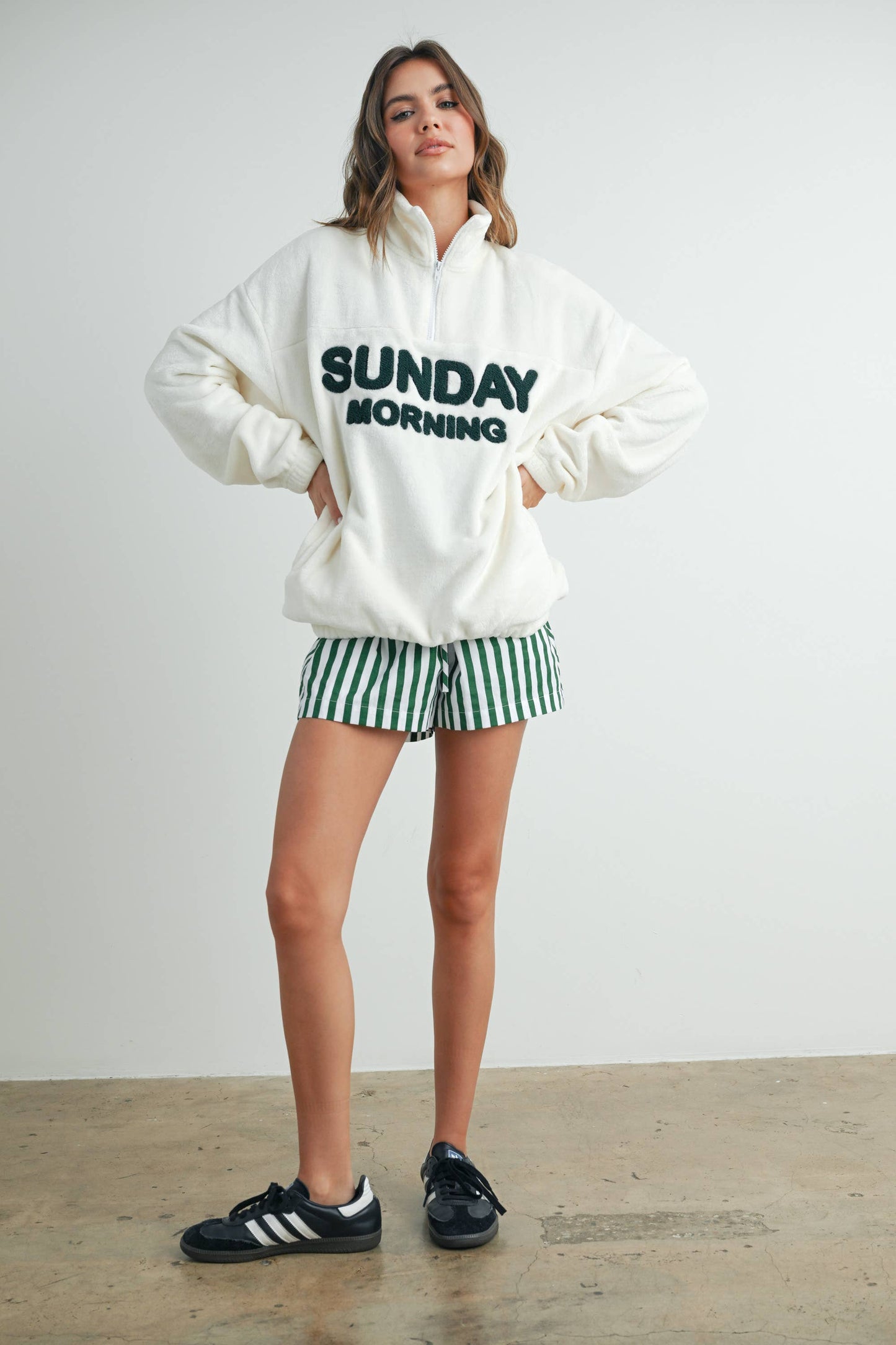 Sunday Morning Half-Zip Pullover Sweatshirt