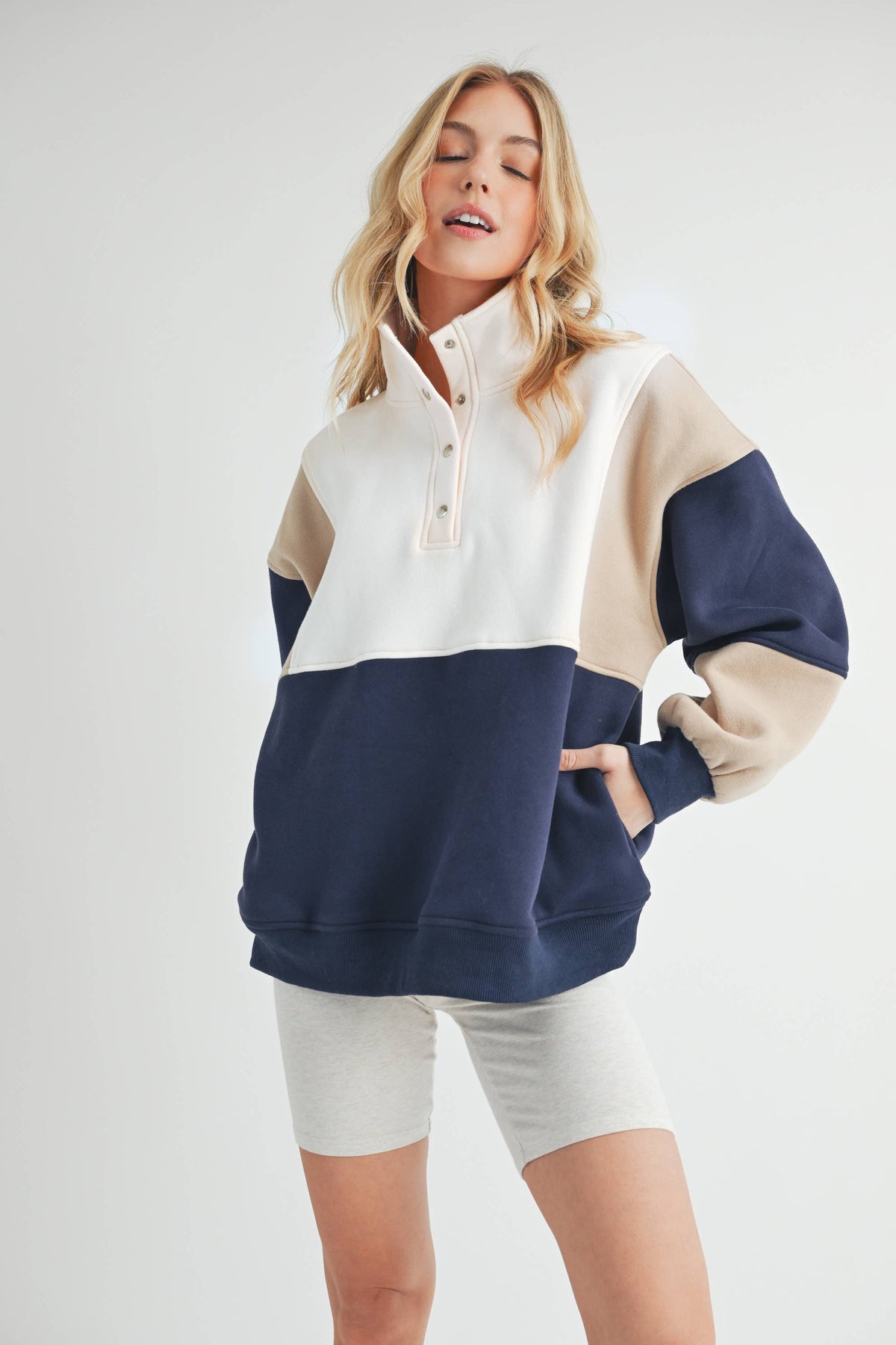 Essential Colorblock Pullover