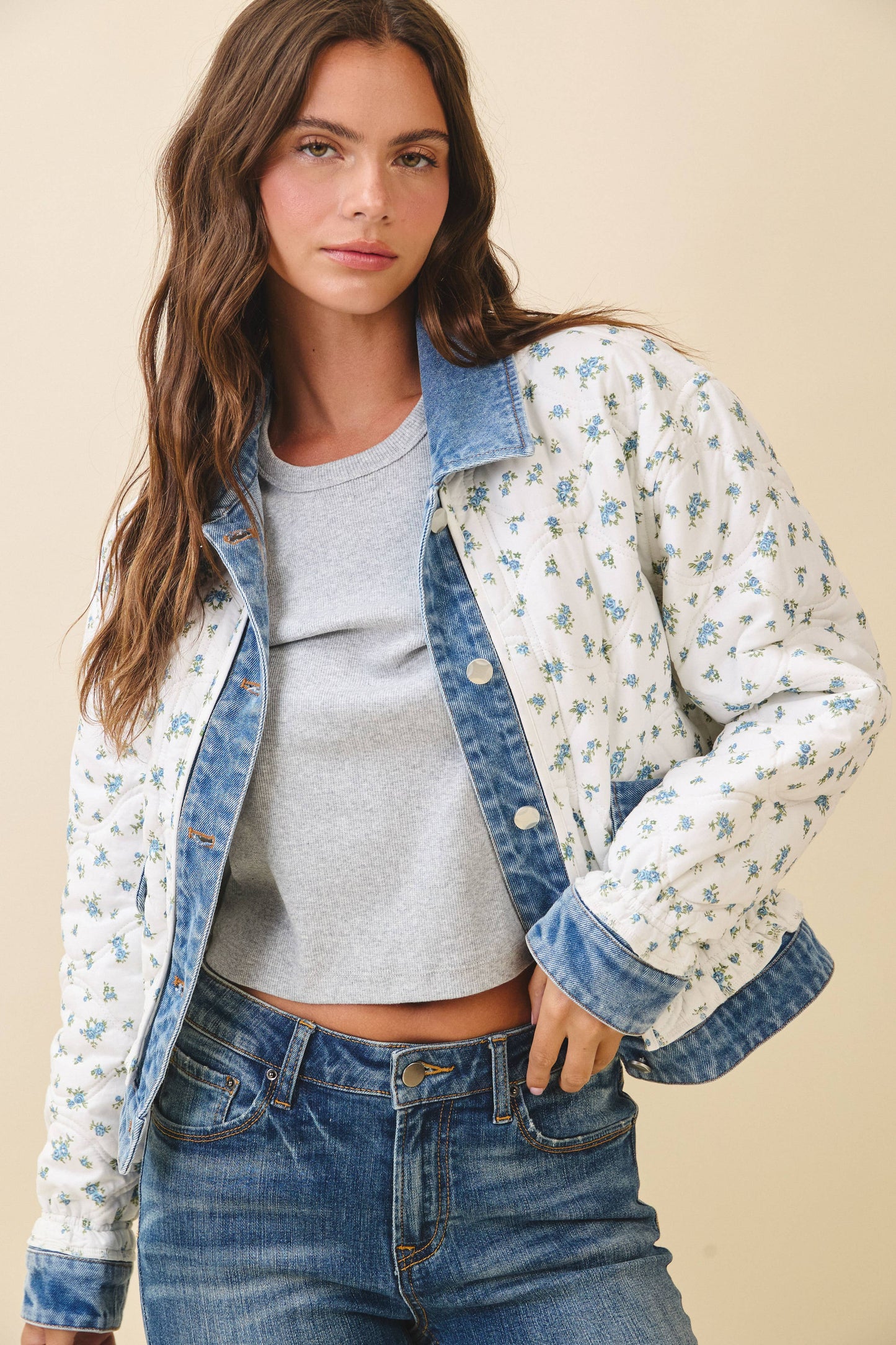 Floral Quilted Jacket