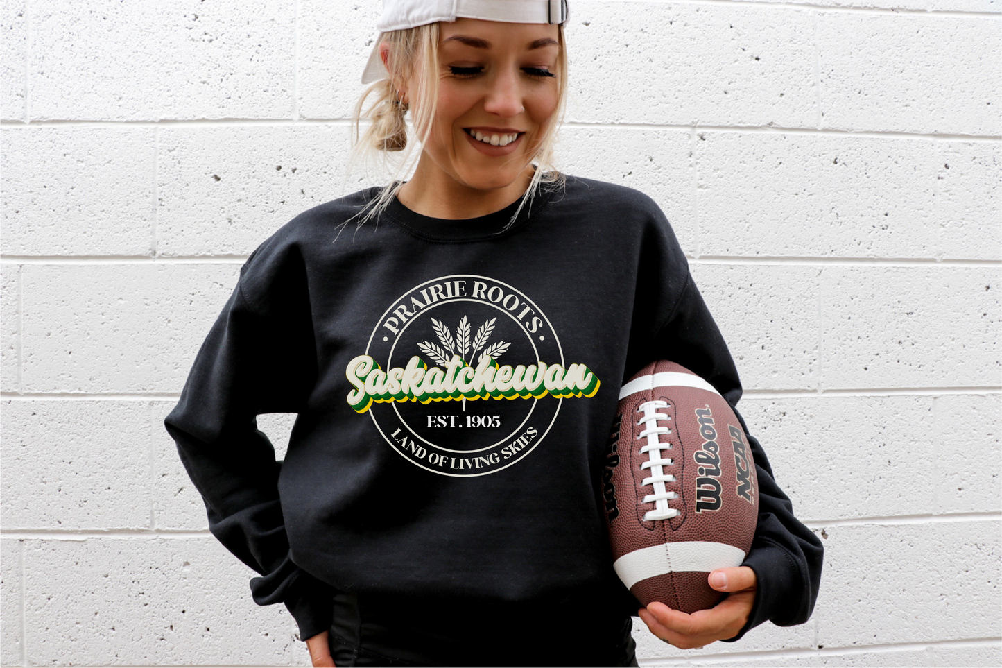 Retro Sask Crewneck Sweatshirt | Saskatchewan Apparel