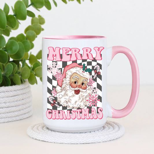 Pink Retro Christmas Mug