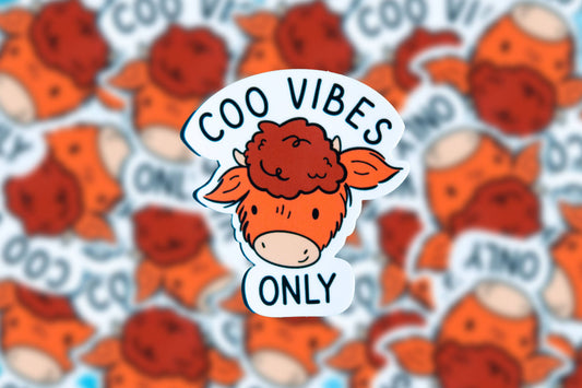 Coo Vibes Only | Matte Vinyl Sticker