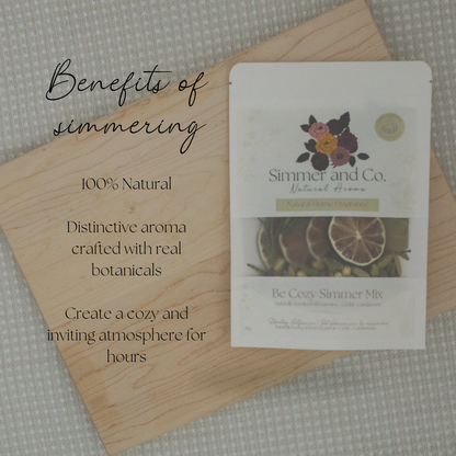 Be Cozy Simmer Pot Mix, Natural Jasmine Spice Aroma