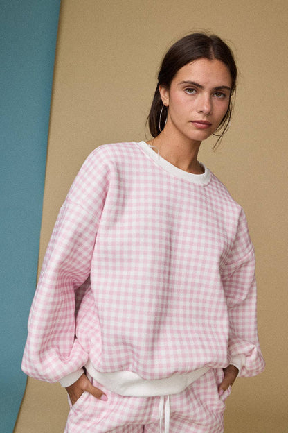 Pink Gingham Short Set