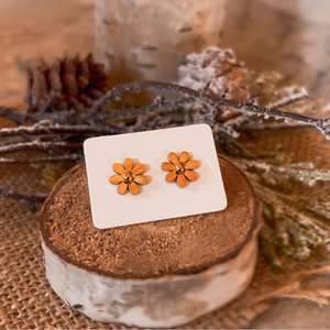 Gold Daisy Studs