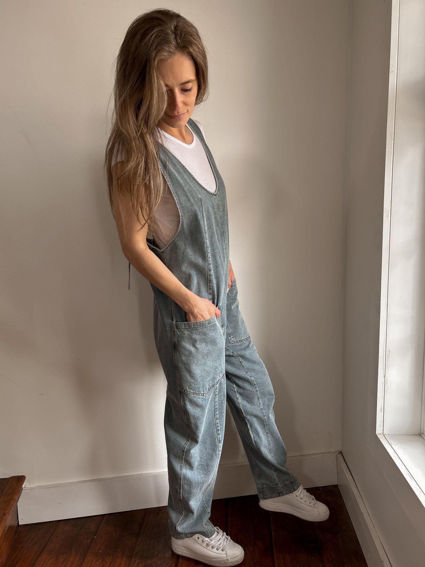 BESTSELLER ONE-AND-DONE DENIM JUMPSUIT