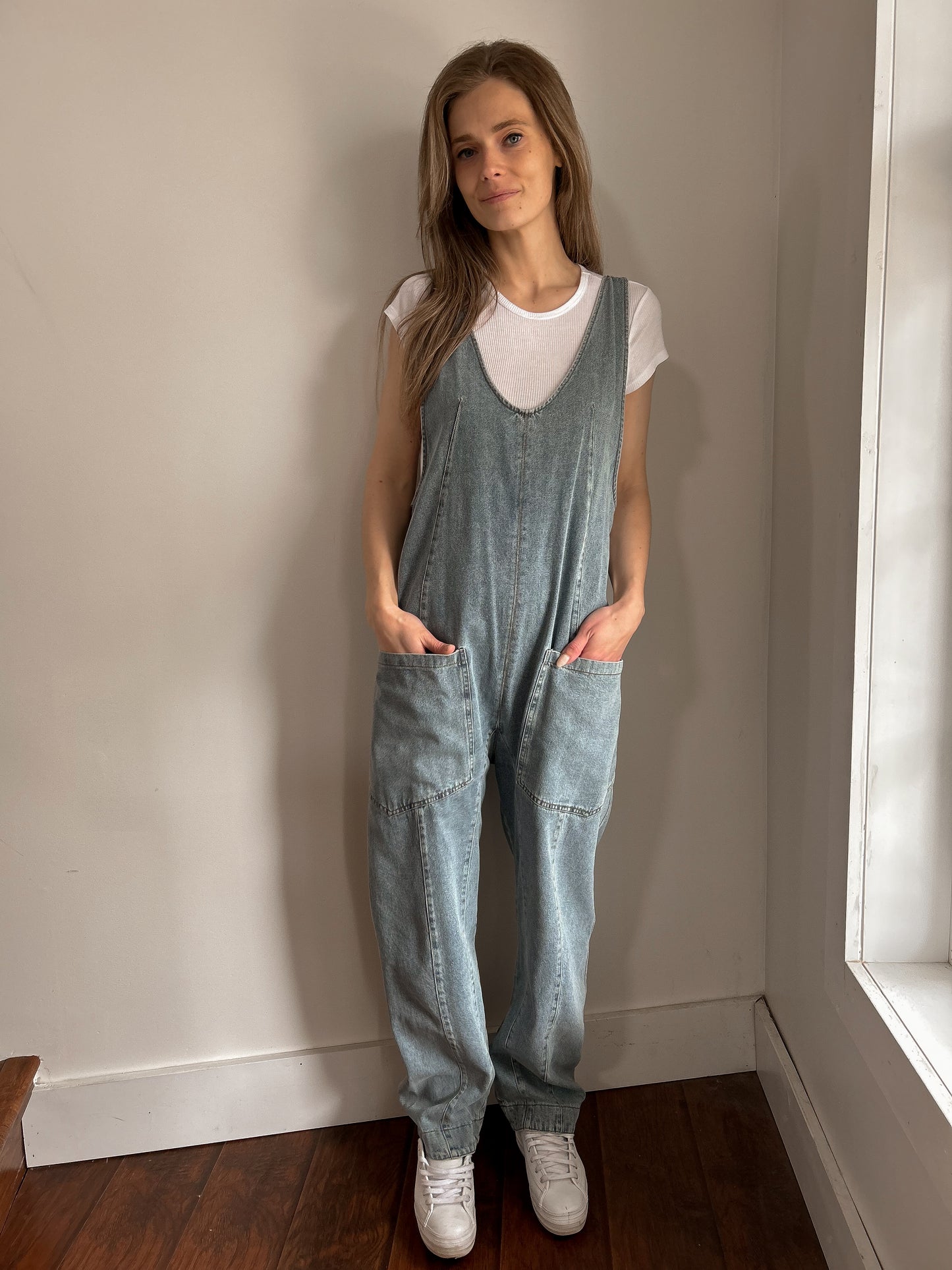 BESTSELLER ONE-AND-DONE DENIM JUMPSUIT