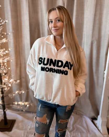 Sunday Morning Half-Zip Pullover Sweatshirt