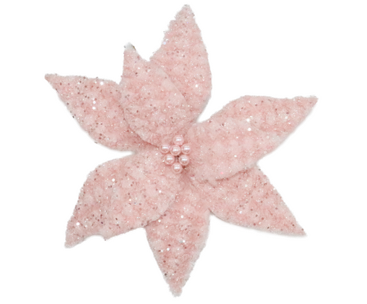 Pink Frosted Magnolia Clip