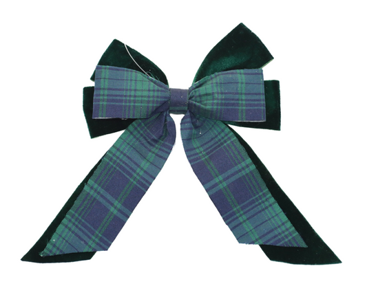Emerald Green Two-Tone Bow