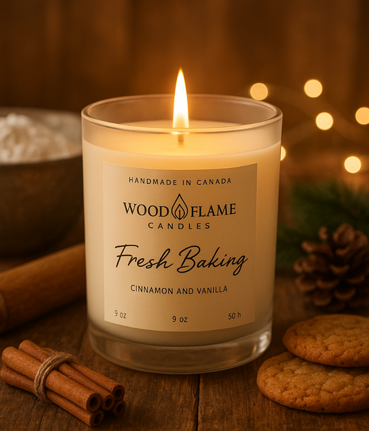 Fresh Baking Woodflame Candle