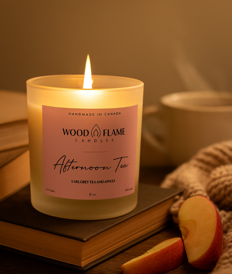 Afternoon Tea Woodflame Candle