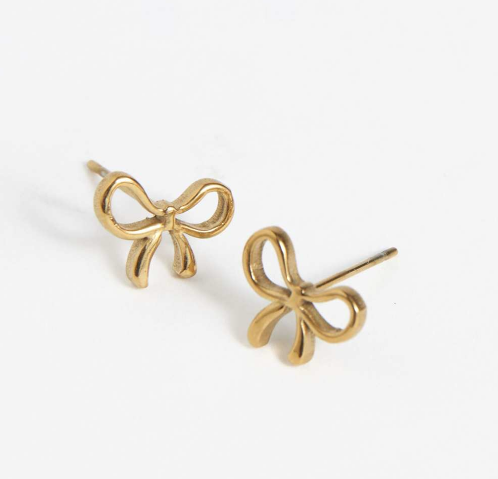 Bow Earring in Gold