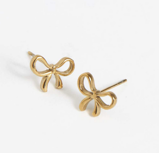 Bow Earring in Gold