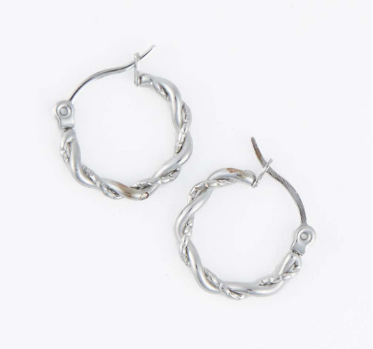 Silver Hoop Earring
