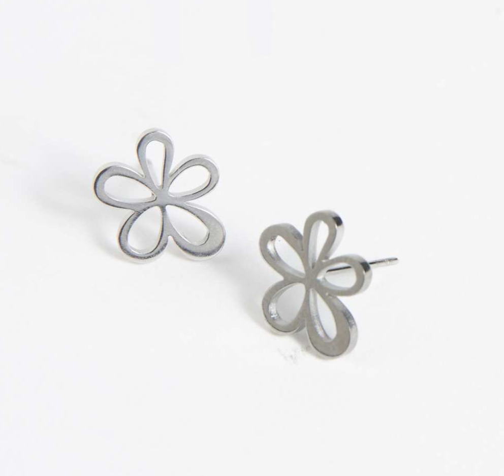 Flower Earring in Silver