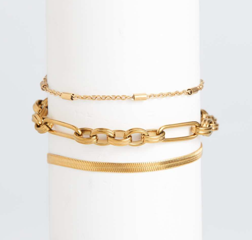 Gold Narelle Bracelet Set of 3