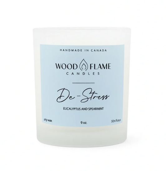 De-Stress Woodflame Candle