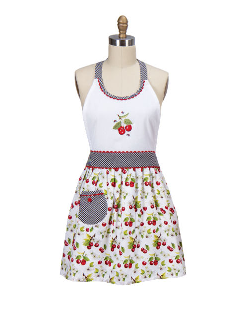Cherry Hostess Apron