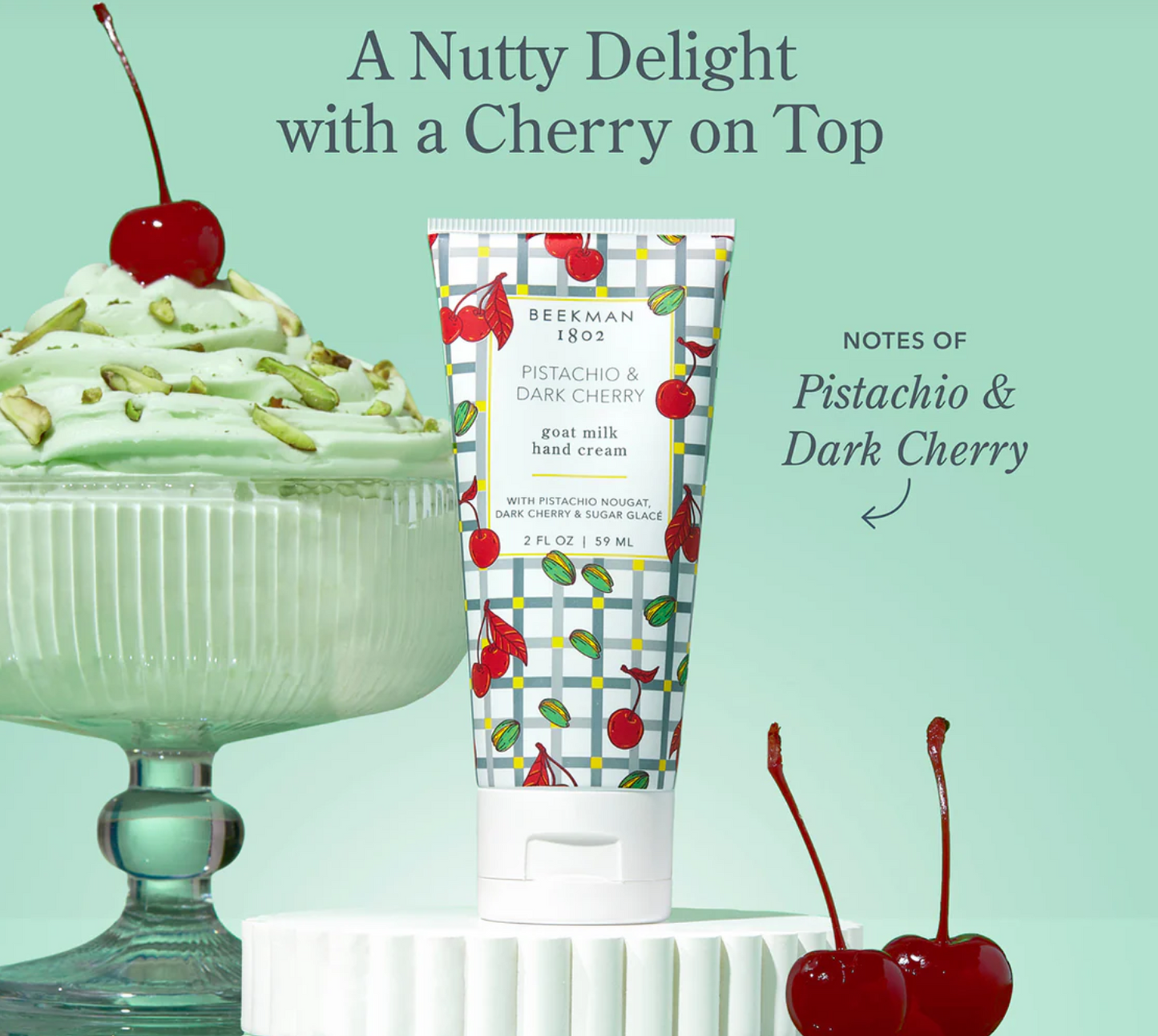 Pistachio & Dark Cherry 2oz Hand Cream